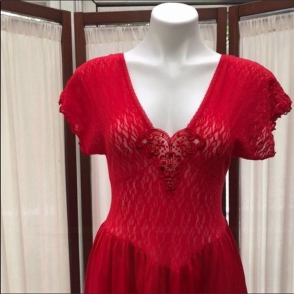 Vintage Cinema Etoile Lace Top Slip - Picture 2 of 9